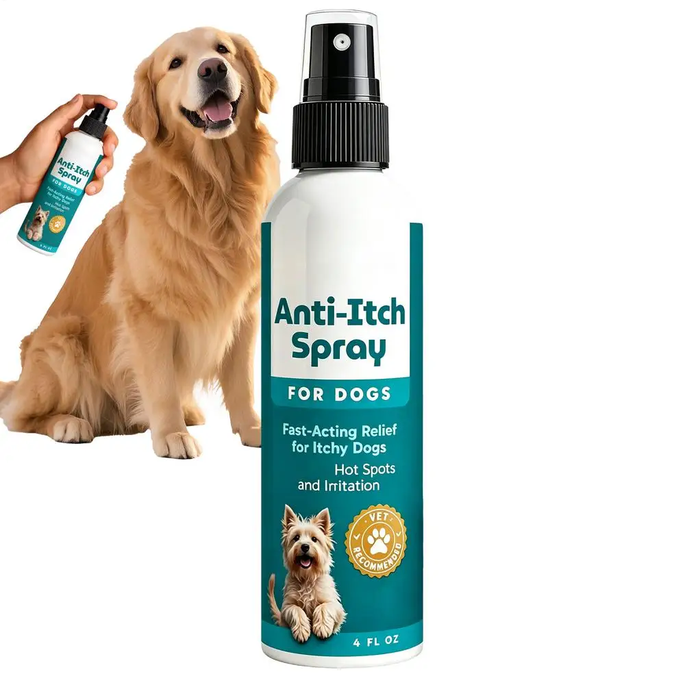 120ml Anti-Juckreiz-Spray für Hunde und Katzen, langanhaltend feuchtigkeitsspendend, lindert trockene Haut, sanfte Formel, beruhigendes Hautspray für Haustiere – Detail 9