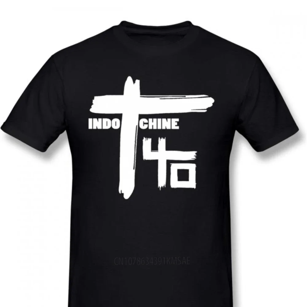 

Indochine Rock New Men's Basic Crewneck Unique Designer Guys T-Shirt Many Colors Casual Tees Tops European Size