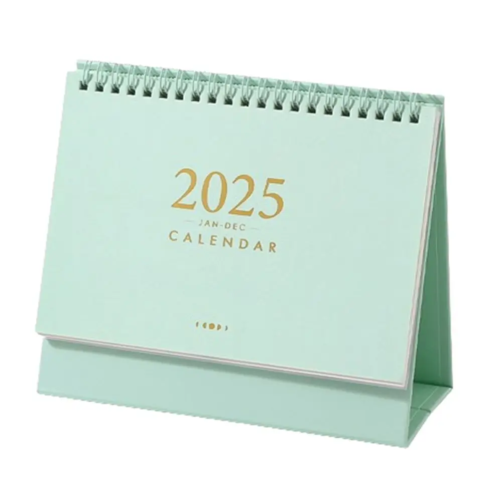 

Creative 2024-2025 Calendar Thick Paper Portable Desktop Calendar Yearly Agenda 2025 Standing Flip Calendar Student Stationery