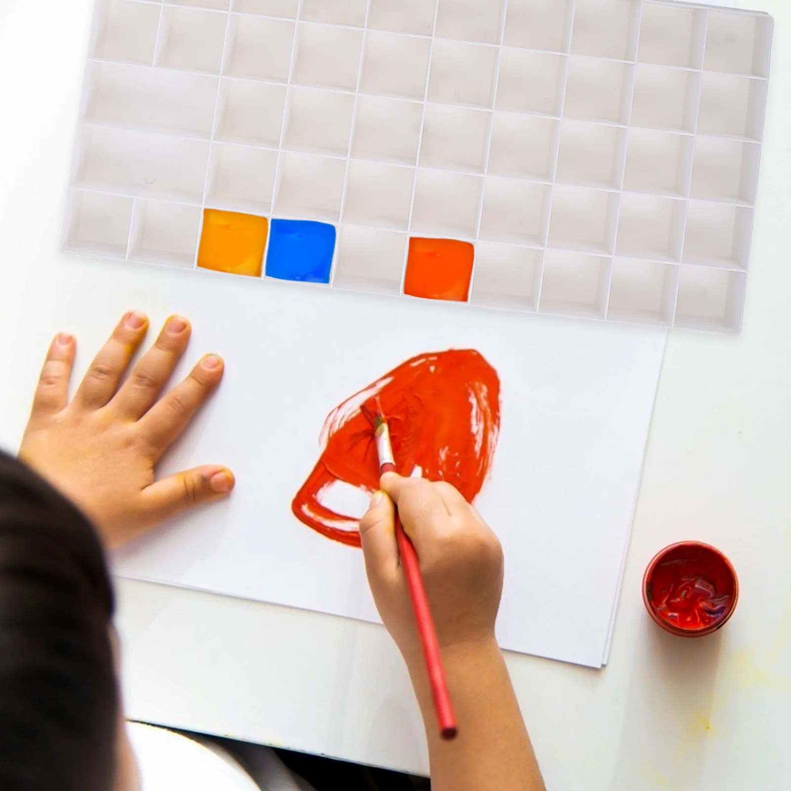 

Watercolor Paint Box Premium Color Mixing Box For Artist Student Empty Pigment Trays Art Drawing Tools Watercolor Case