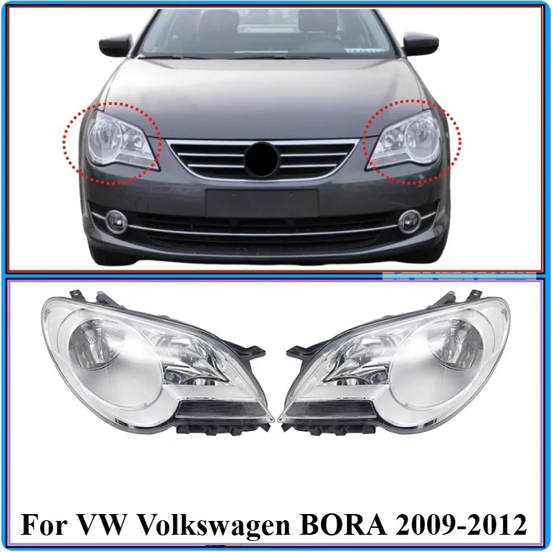 

For VW Volkswagen BORA 2009-2012 Headlight Front bumper headlight headlamp Assembly head light head lamp
