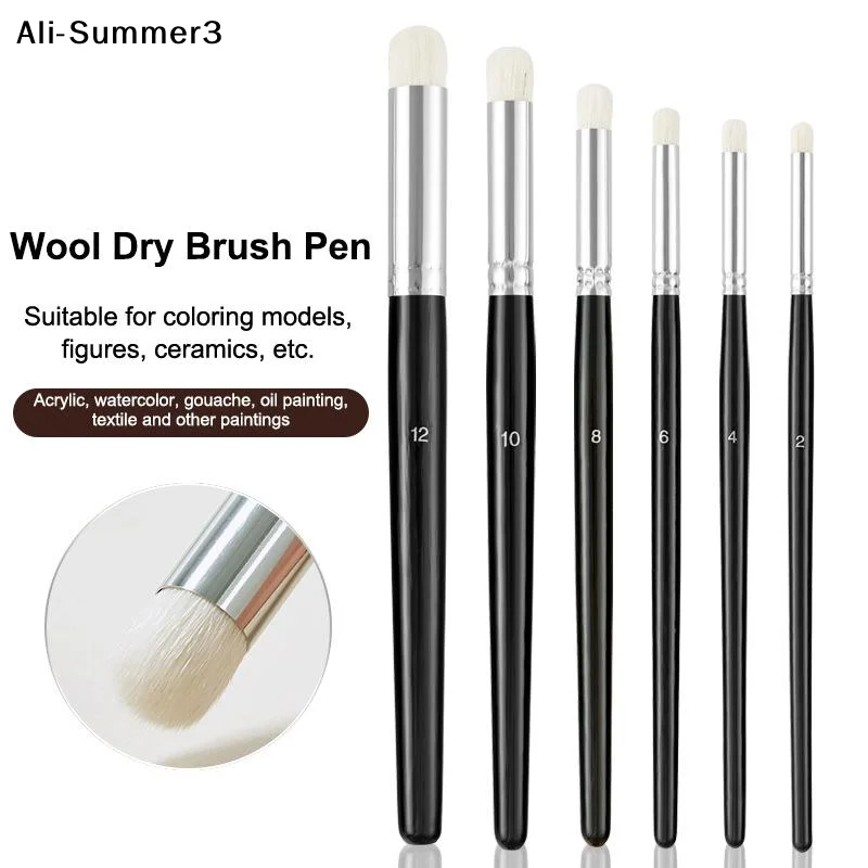 【AuN】【YU3】Dry Paint Brushes Detail Painting Brush Set Professional Paint Brushes Watercolor Brushes Miniature Nylon Brushes