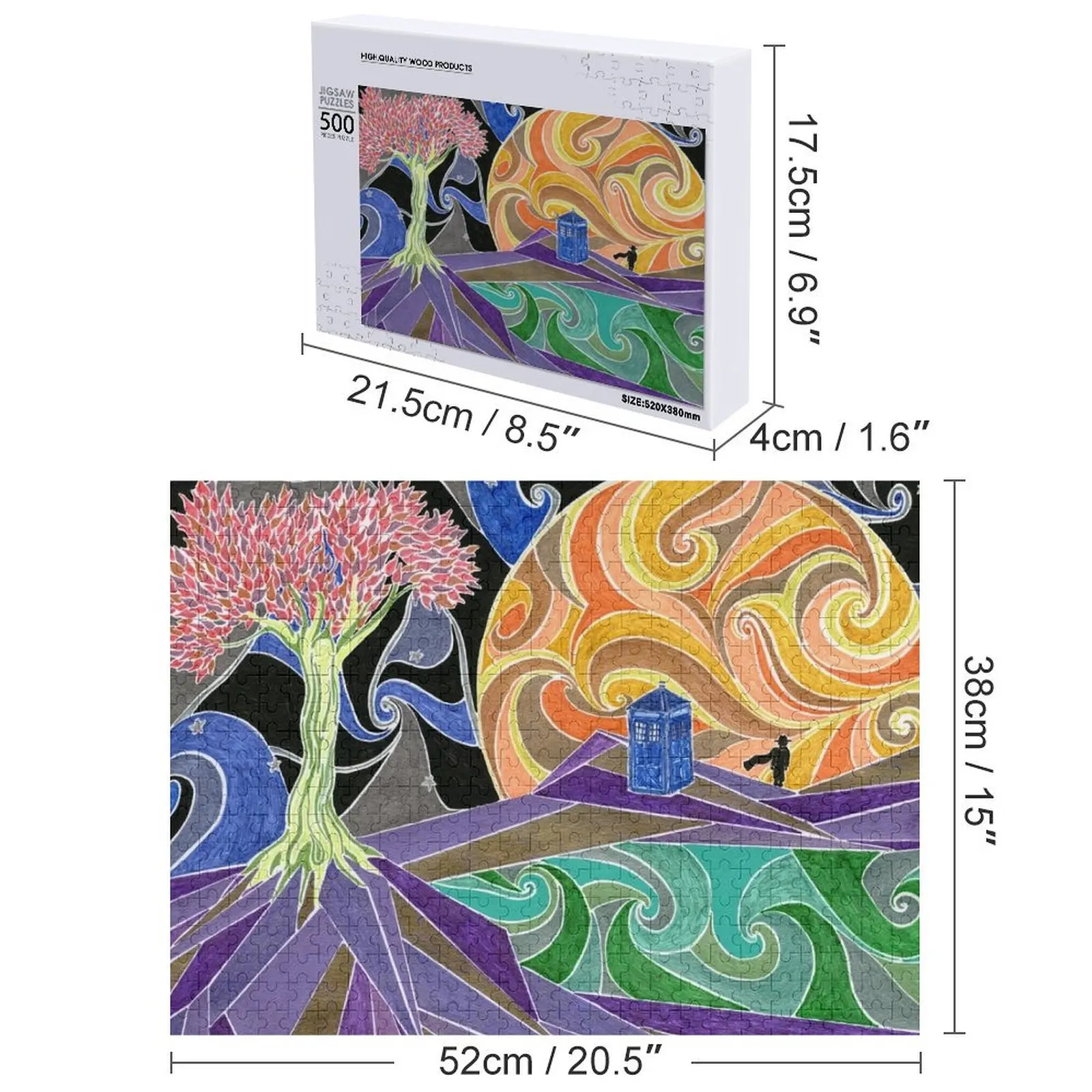 시간을 초월한 직소 퍼즐 예술 작품 맞춤형 선물 어린이를 위한 참신한 장난감 2022 나무 사진 맞춤형 퍼즐