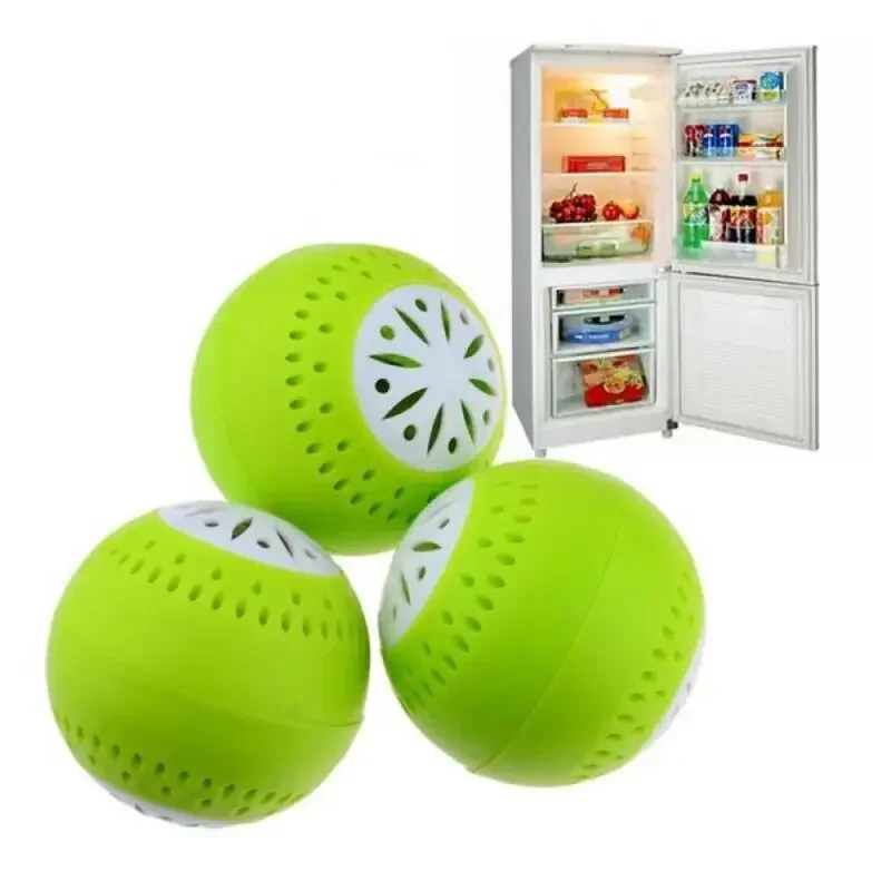 3 Pcs/set Refrigerator Deodorant, Fridge Odor Removal Balls With Active Carbon, Kitchen Tool Household Cleaning Products