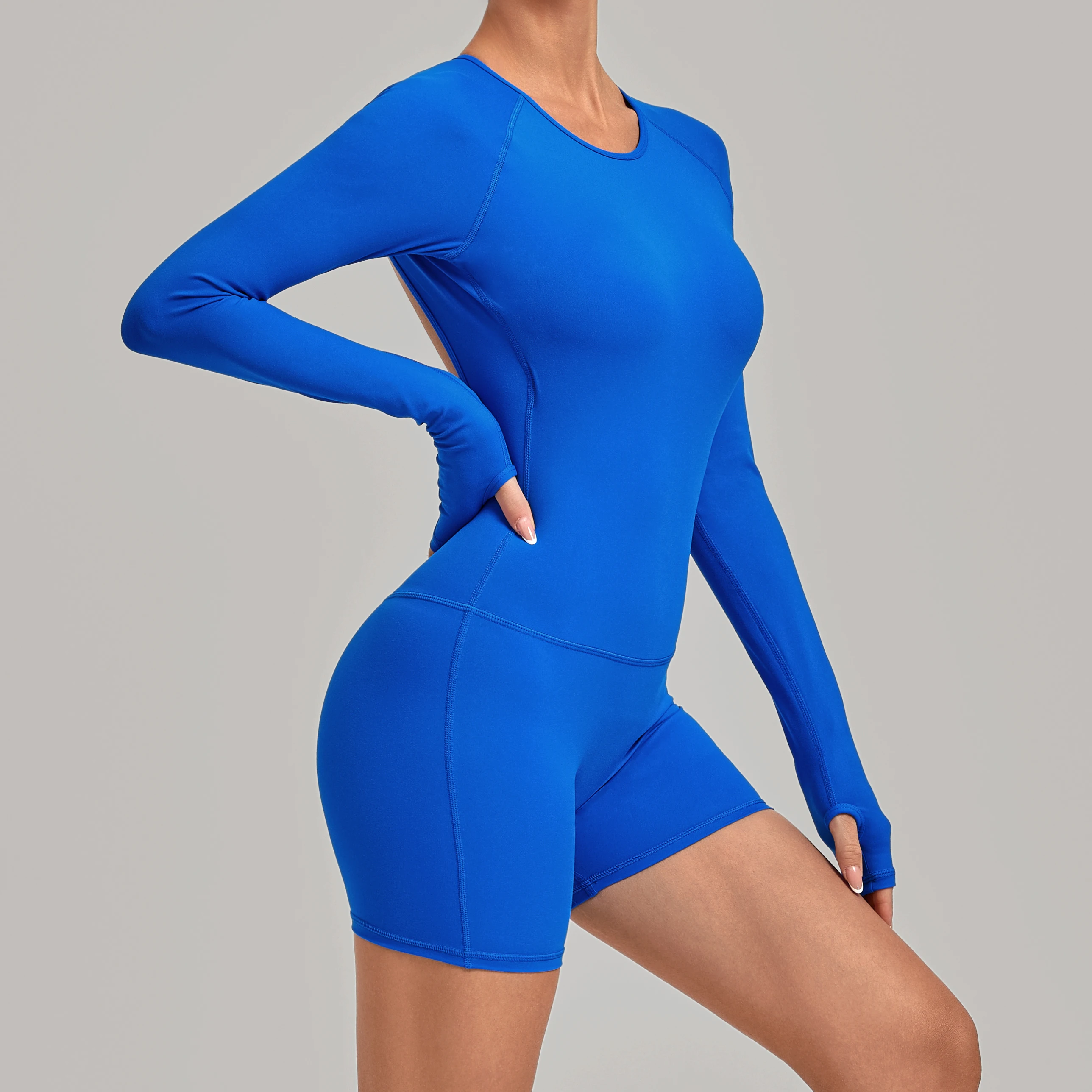긴팔 원피스 짐웨어 여성 요가 플레이수트 오픈백 피트니 - Yoga Fitness Jumpsuit 리뷰 및 가격