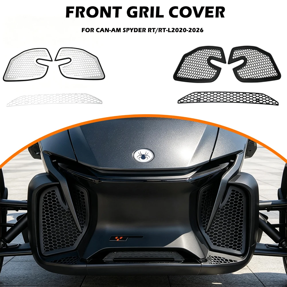 New Motorcycle Front End Center Grille Insert for Can-Am Spyder RT RT-L 2020-2026 2025 2024 Accessories