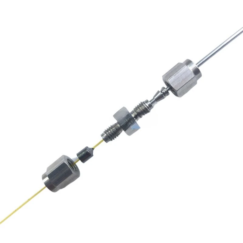 

Chr omatographic нержавеющая сталь/кварц 1/8 1/16 двусторонний капиллярный адаптер переменного диаметра 0,25 0,32 0,53 мм