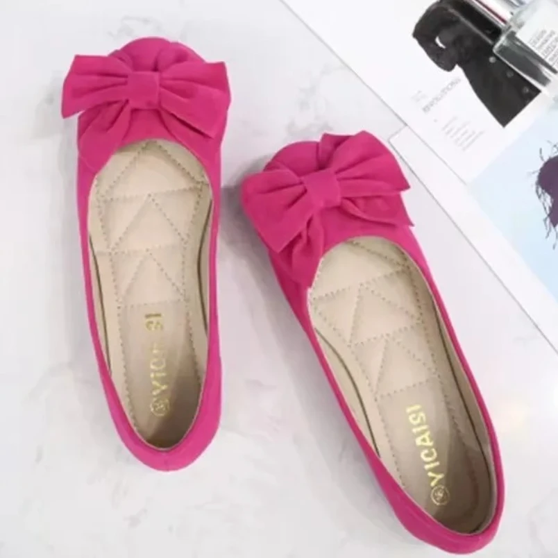 

Лидер продаж 2025 года, одиночные туфли на плоской подошве, женские лоферы с бантом, удобная обувь на плоской подошве, рабочая обувь без шнуровки