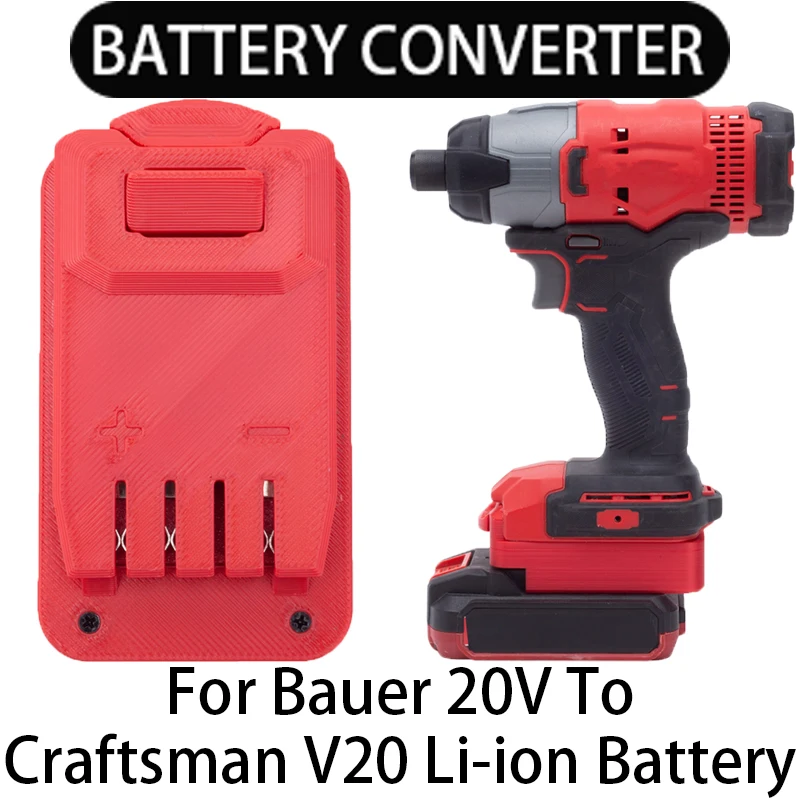 

Battery adapter for Craftsman V20 Li-ion tools to convert to Bauer 20V Li-ion battery adapter power tool accessories