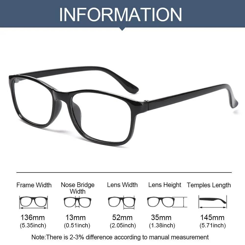 +1.0~+4.0 PC Frame Ultralight Reading Glasses Unisex Presbyopic Glasses Eyeglasses High-definition Eyewear Vision Care Diopter