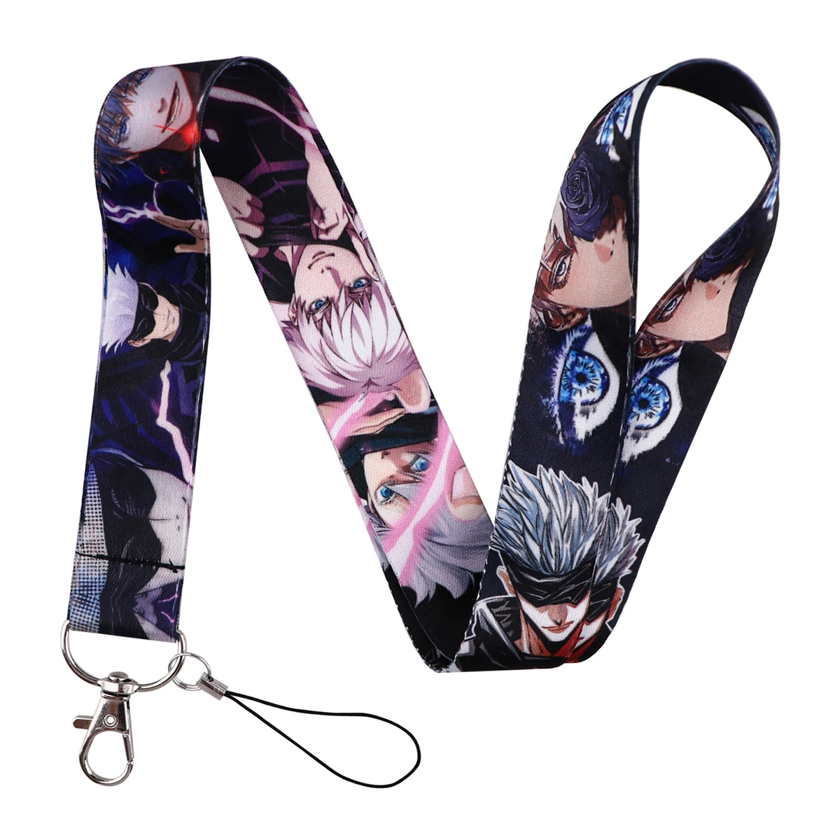 Japanese Anime Figure Cartoon Neck Strap Lanyards for Keys ID Card Gym Mobile Phone Straps USB Badge Holder Phone Accessories