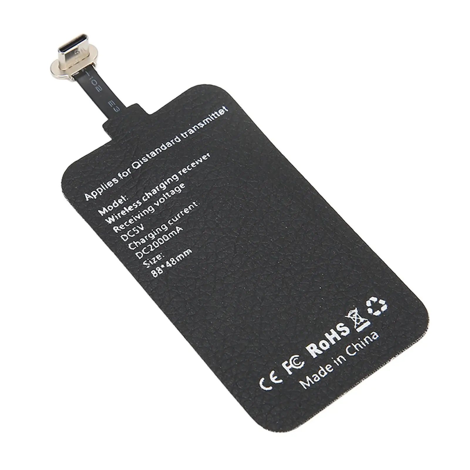 Efficient Wireless Charger Receiver Chip with Foldable Plug for type -C Mobile Phones - Quick Charge Technology