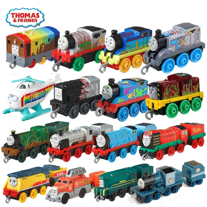 Oryginalny Thomas and Friends pociągi Model zabawkowy Track Master Diecast samochód zabawka zabawki dla chłopców lokomotywa Alloy zestaw pociągów