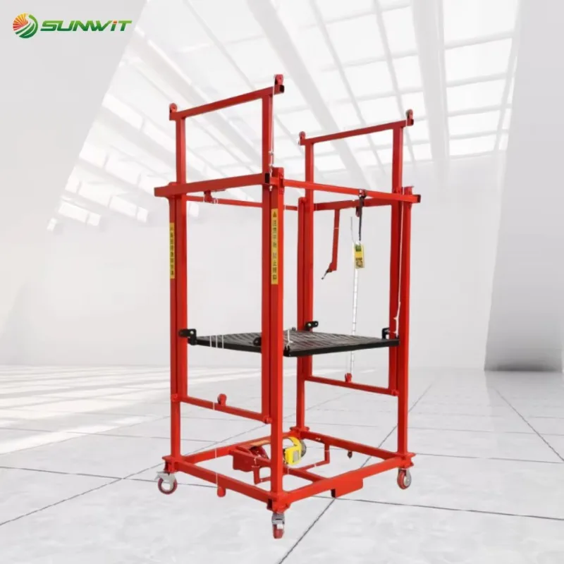 Ladders & Scaffoldings Hanging Movable Working Platform Folding Electric Mobile Scaffolding Aluminium Scaffold Lift