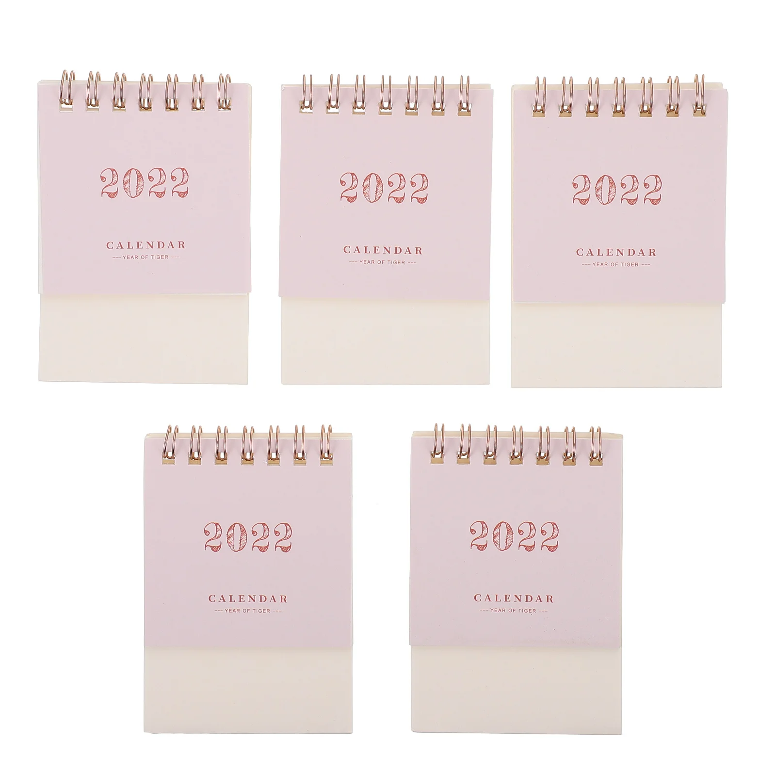 

5Pcs Mini Desk Calendar 2022 Paper Table Calendar Foldable Design Home Office Schedule Planner Desk Memo Table Decor