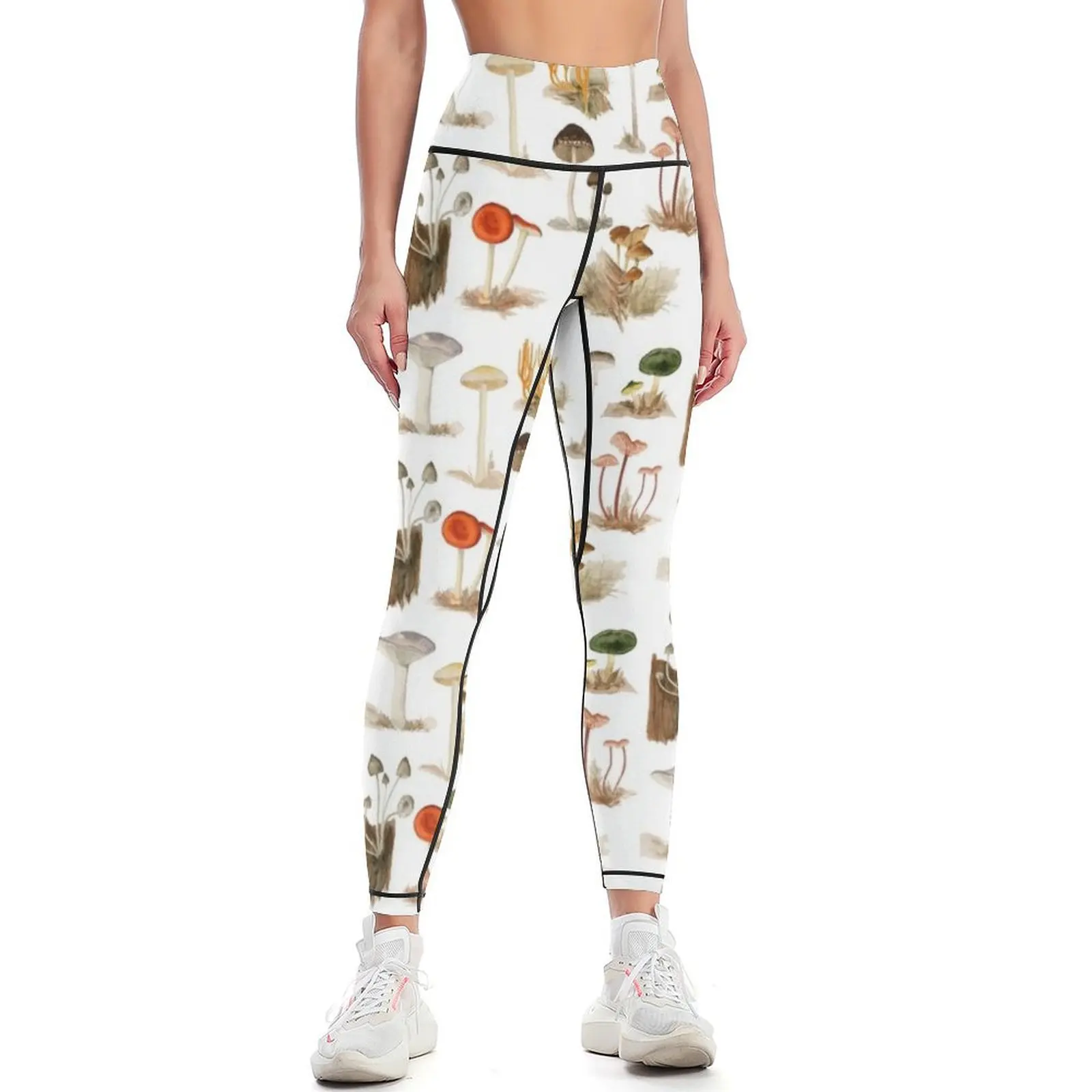 Dorothy Noble Mushroom Pattern Leggings Golf wear Women's push up Leginsy push up Womens Leggings