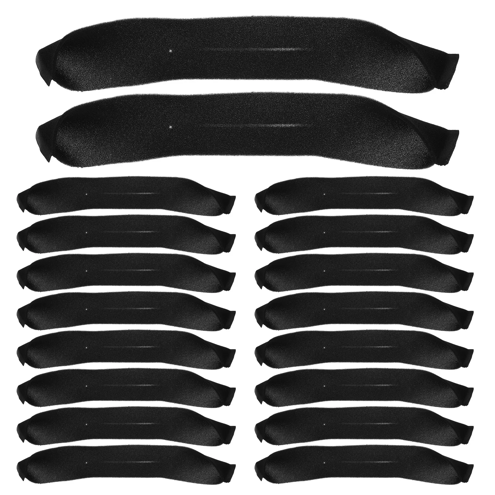

20 Pcs Hanger Protective Cover Clothes Hangers Sponge Covers Black Hanging Racks for