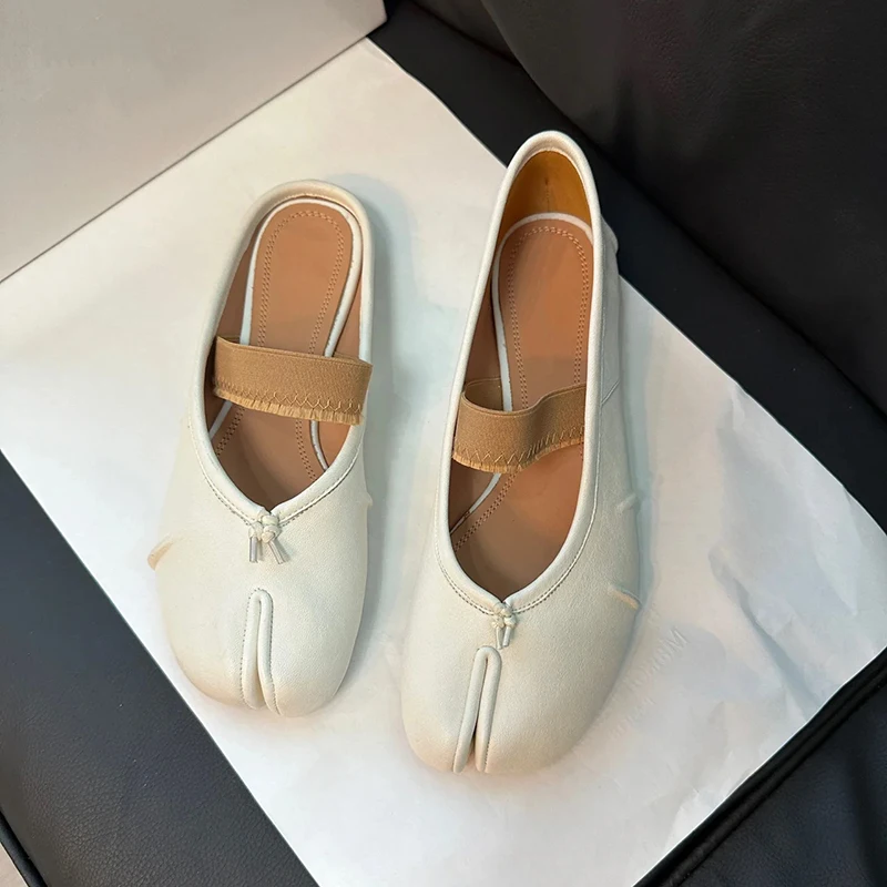 Elegante dame ballerina sko i sort - alternate angle