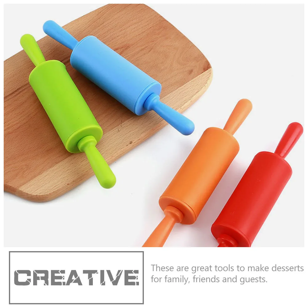 

2pcs Silicone Rolling Pins Non-Stick Baking Tools For Dough Clay Diy Cooking Roller Household Kitchen Gadget Dough Roller