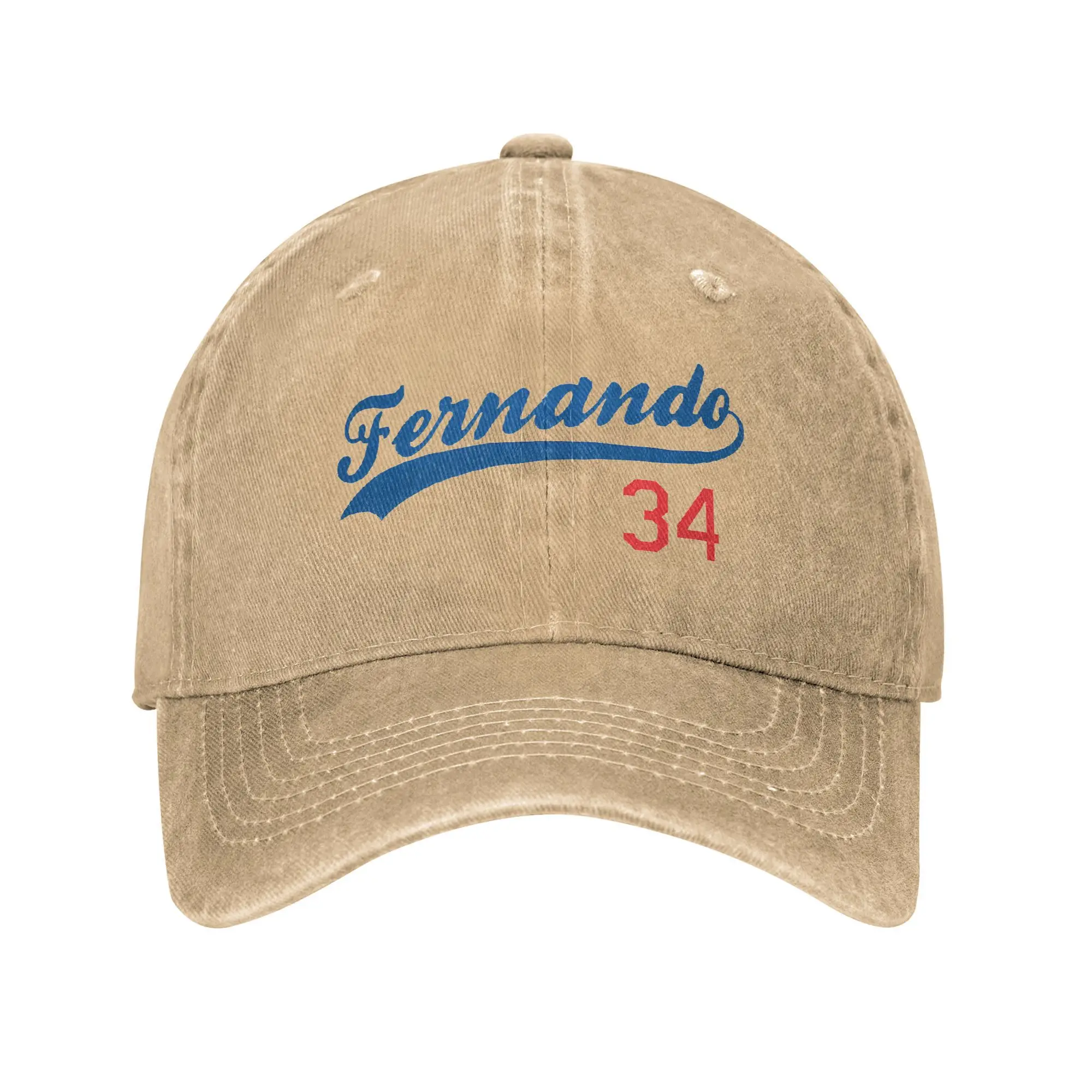 Fernando Valenzuela 34 Logo Baseball Caps Outfit For Unisex Baseball Legend Adjustable Trucker Hat