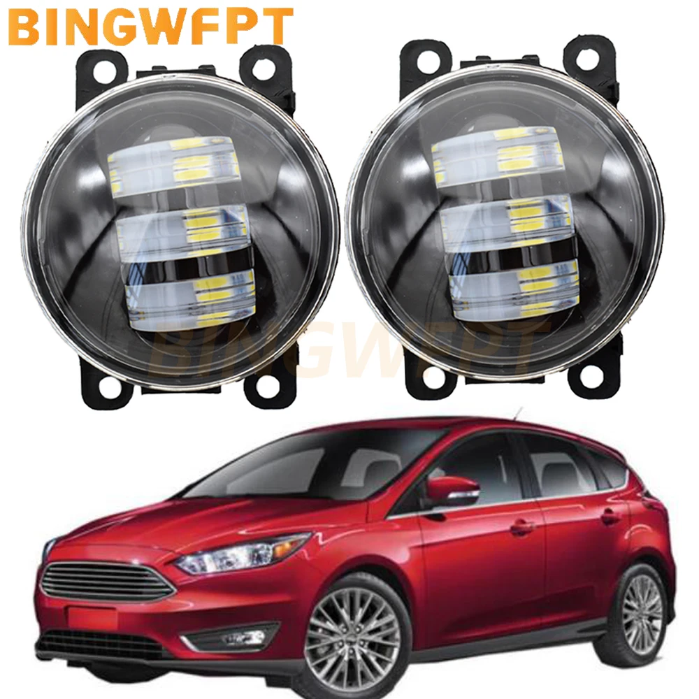 

NEW LED Fog Lamp Daytime running foglights For Ford Focus Fusion Fiesta Transit Edge EcoSport Ranger C-Max Tourneo fog lamps