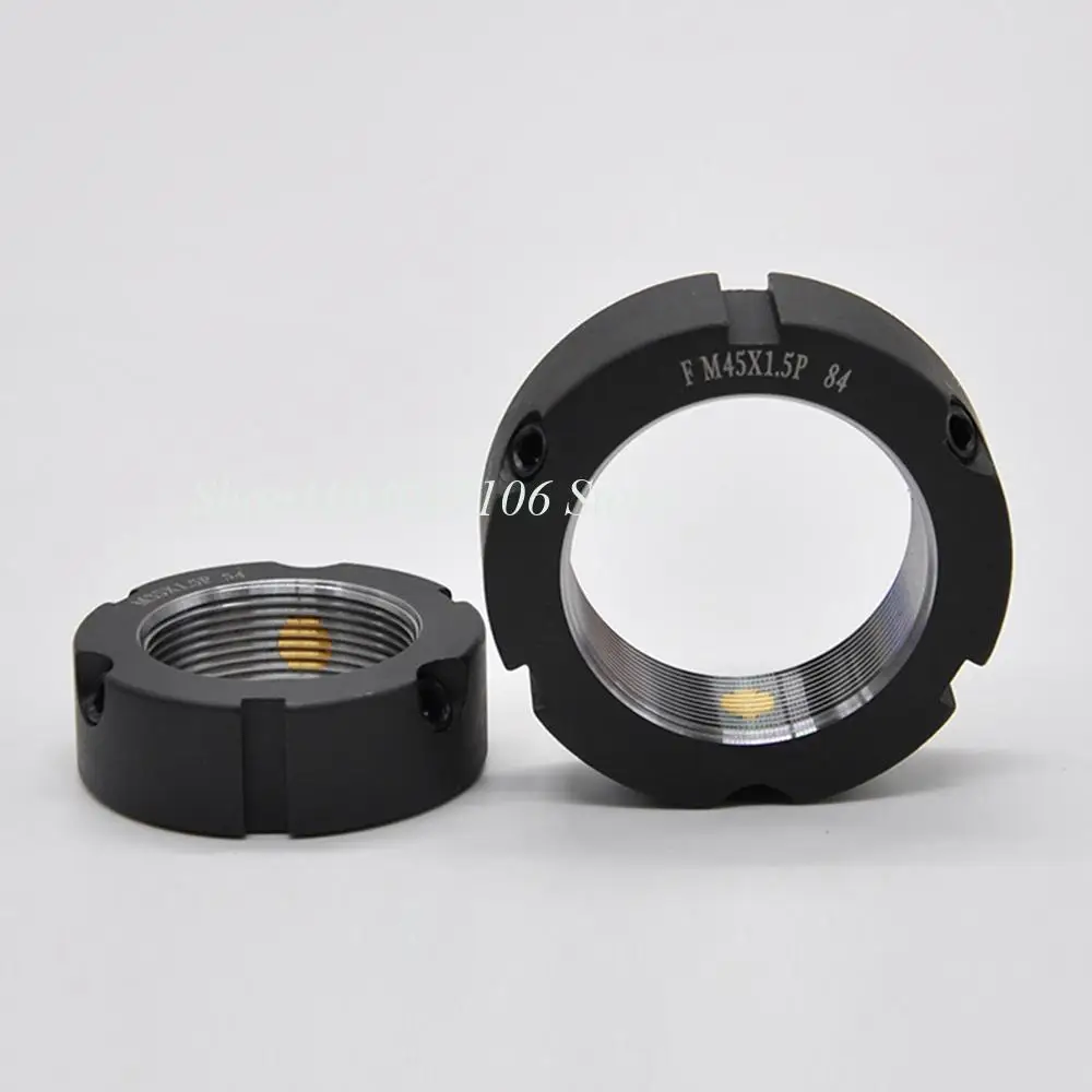 1pcs F-Type Thread Flank Precision Locknut M48-M120 Spindle and Ball Screw Locking Nut Round Nut for Machine Tool Anti-loosening