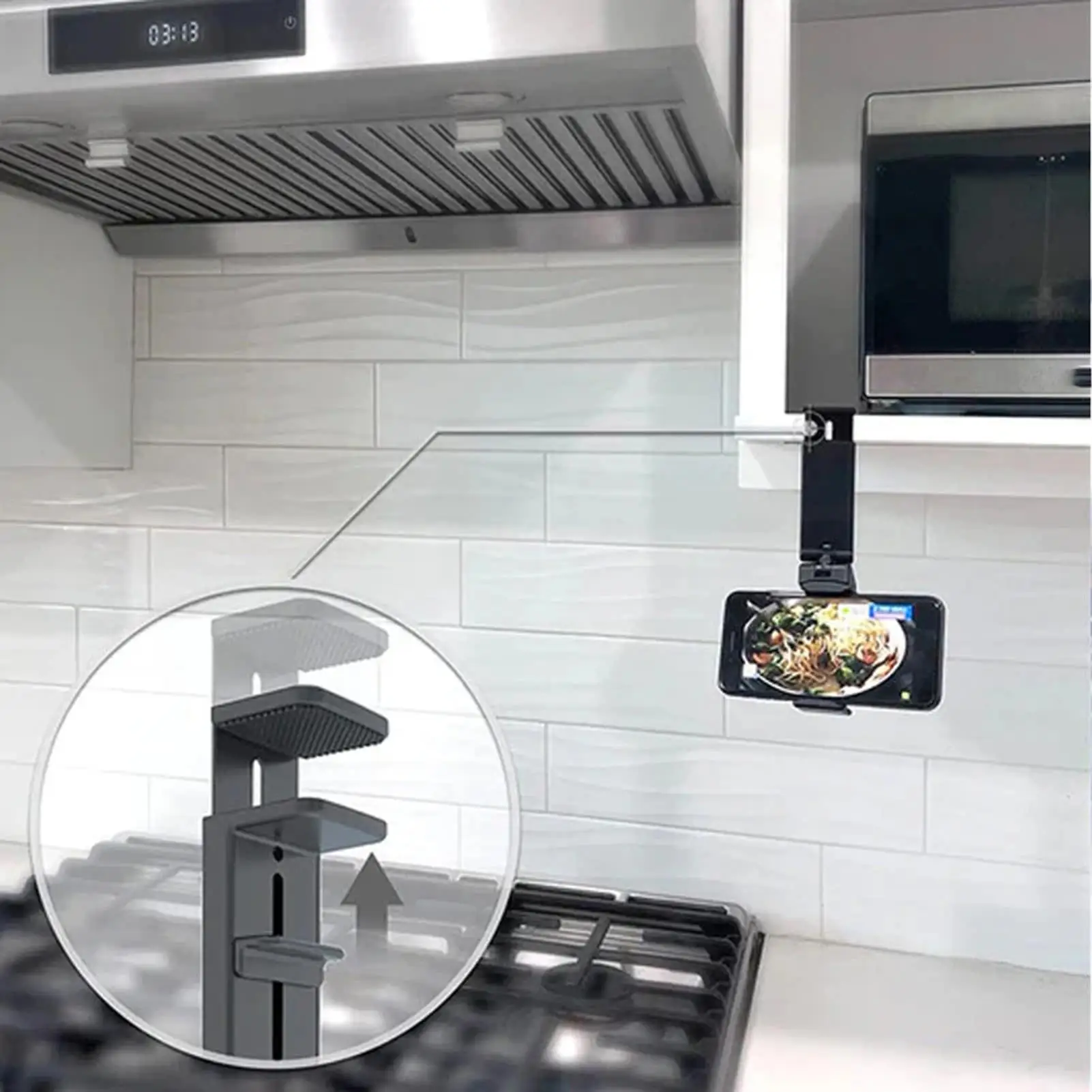 Support de téléphone universel essentiel de voyage, Rotation à 360 degrés, mains libres, avion, siège de bureau, support de téléphone réglable