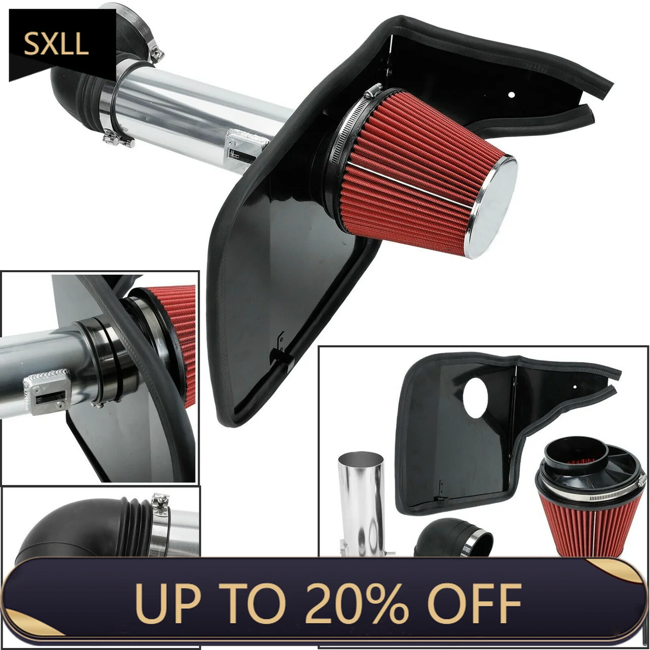 

SXLL 4-Inch cold intake system kit and filter for Camaro SS 10-15 6.2l V8