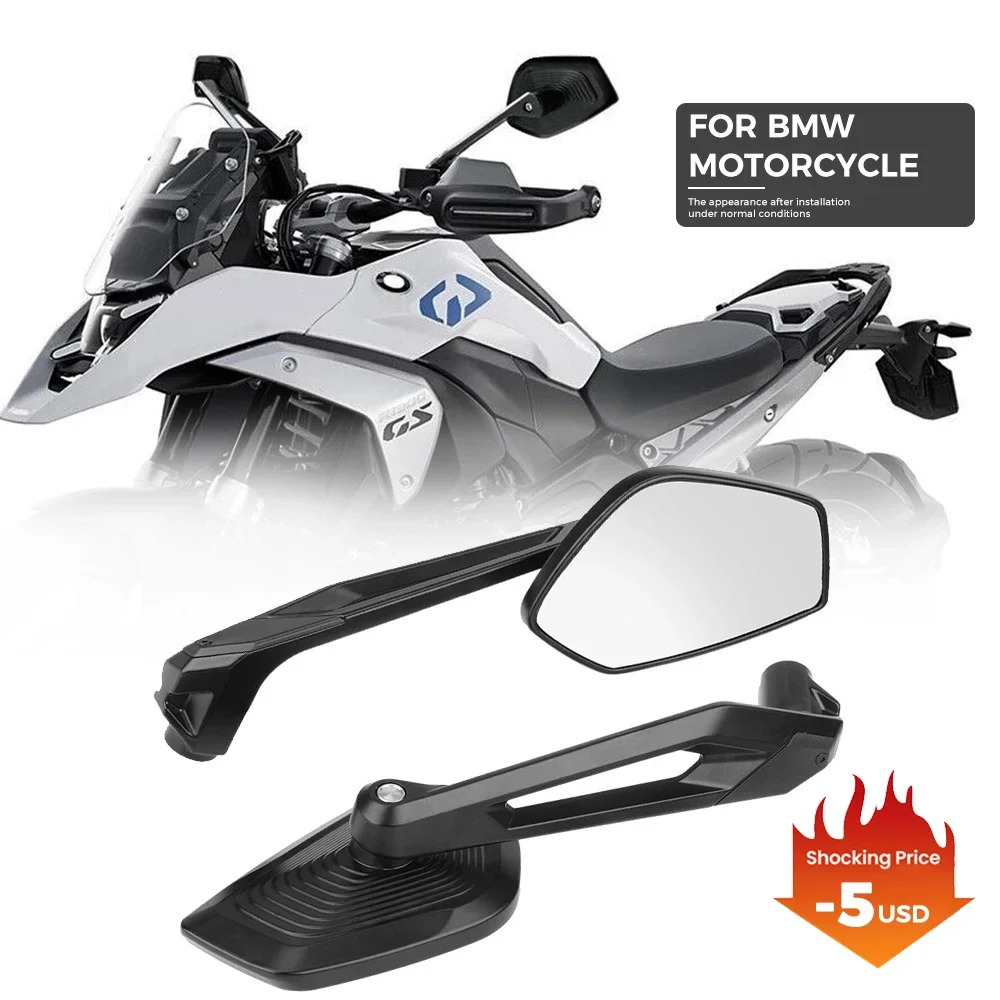 

2023 Rearview Mirror For BMW R 1250 GS F850GS R1200GS LC ADV Adventure Motorcycle NEW R1250 GS Accessories Side Rear View Mirror
