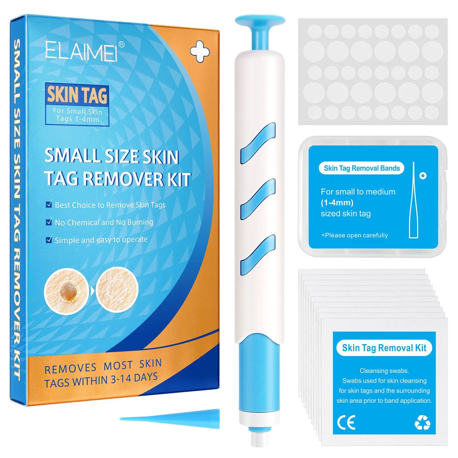 Skin Tag Removal Mole Wart Removal Facial Mole Wart Microstrip Tag Removal Kit Automatic Mole Remover Tool