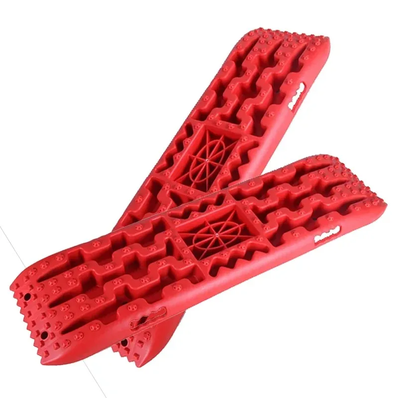 2 Pcs Anti-Skid Rescue Escape Board Crawler Car Parts Off-Road Vehicles/Cars/Pickups/SUVs/RVs Emergency Tools with Mat Accessory
