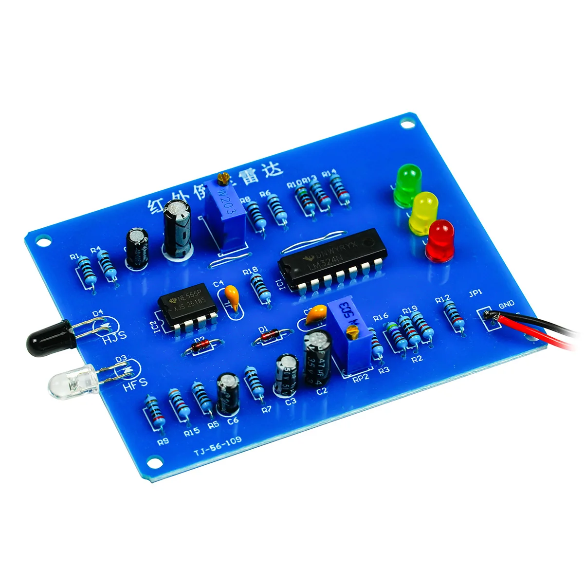 Infrared Reversing Radar DIY Soldering Kit,Student Electronic Circuit Practice Board,Teaching Assembly Training Module