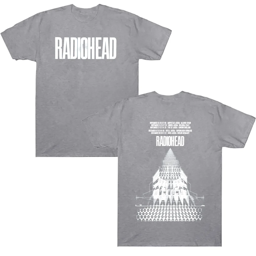 Radiohead Return To The Road European Tour T-Shirts Mode Baumwoll-T-Shirt Sommer Neu Harajuku Männer Frauen Streetwear Punk Trendy – Detail 4