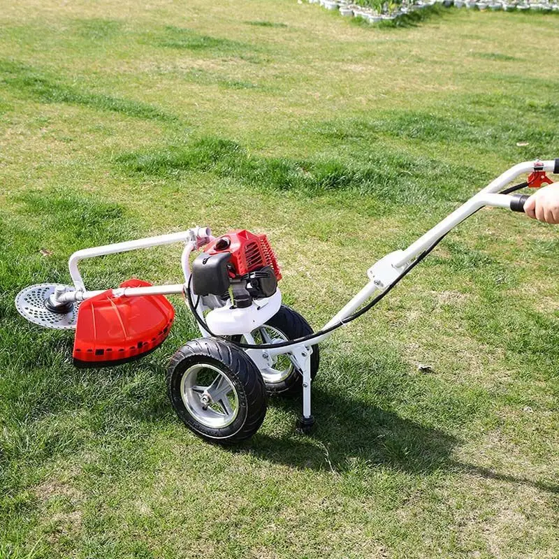 

Gasoline lawn mower Multifunctional hand-push brush cutter Four-stroke small lawn mower Household soil loosening and ditching