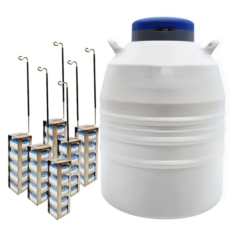 Laboratory Liquid Nitrogen Tank 47 Liters 50 Liters 65 Liters with Lifting Rack 145/175/95/115/120L Large Capacity