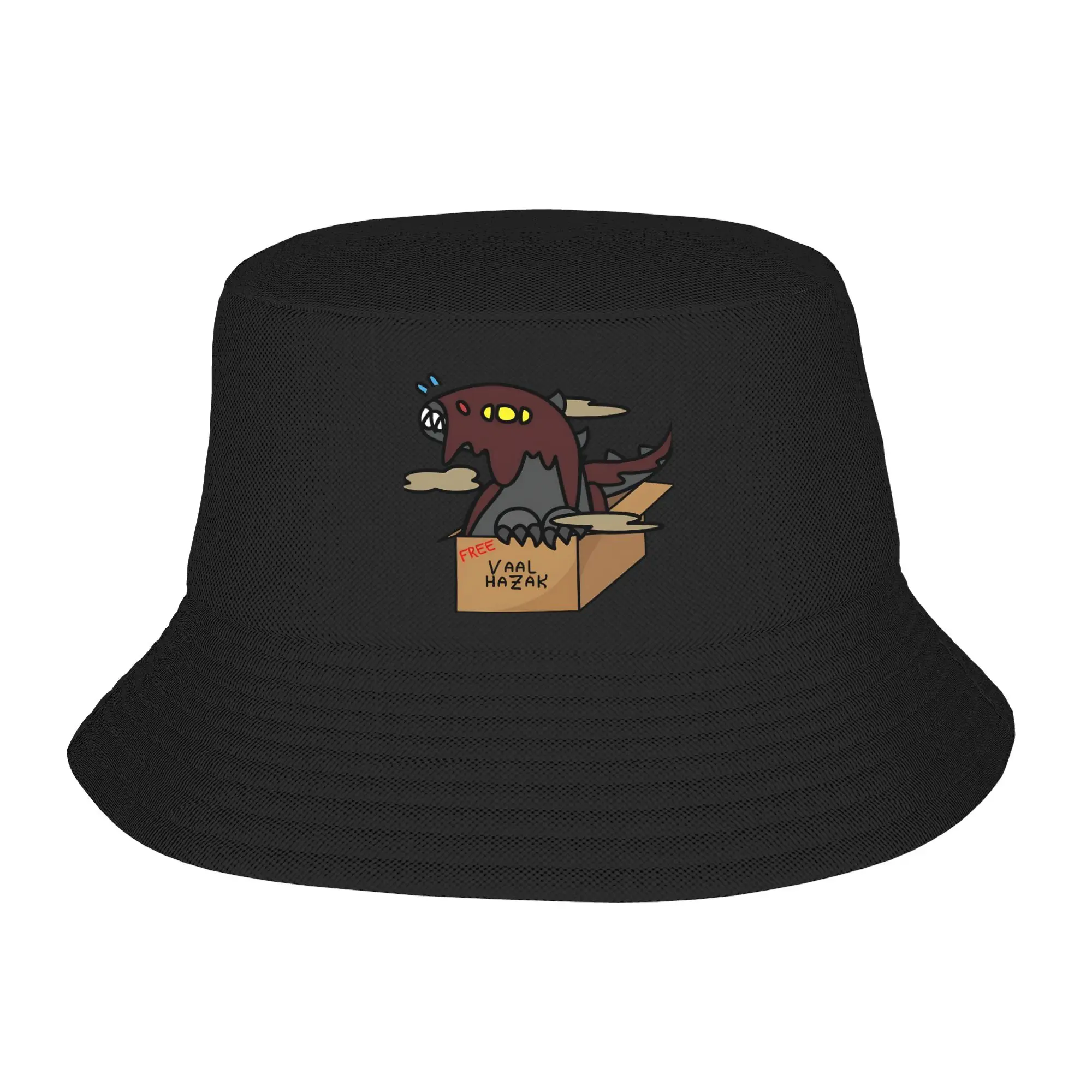 Free Vaal Hazak Bucket Hat For Women Monster Hunter Fisherman Hats Casual Fishing Caps Breathable Hip Hop Pattern Visor Hats