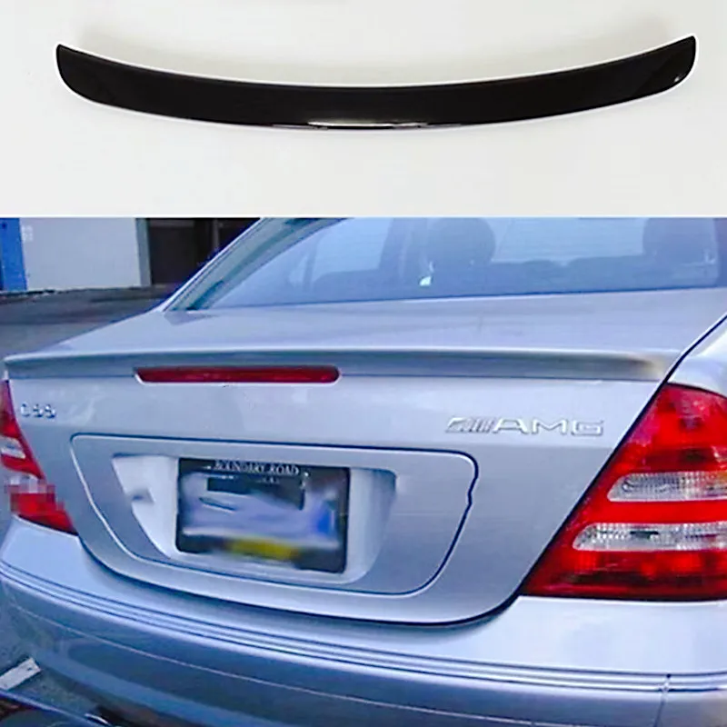 لبنز C-Class W203 C180 C200 C260 C320 2001-2006 غطاء صندوق السيارة الخلفي/الزجاج الأمامي الخلفي سبويلر أجنحة ضبط الملحقات #2