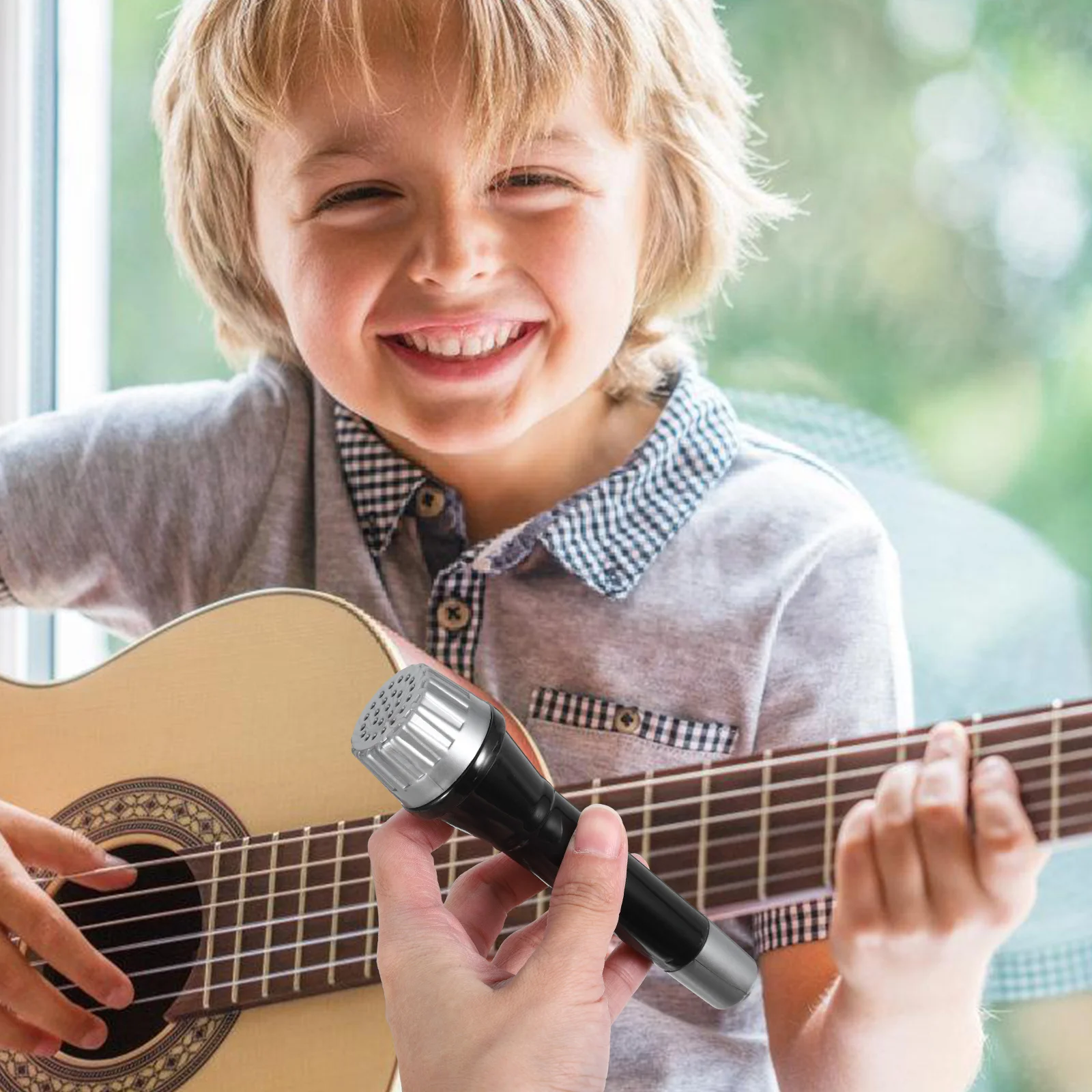 8 Uds juguete juguetes micrófono modelo música niños Musical negro fiesta actuación niño