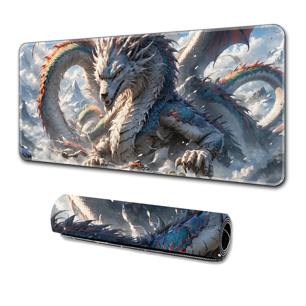 Japanese Cloud Sea Dragon Pattern Mouse Pad Desktop Pad Keyboard Pad