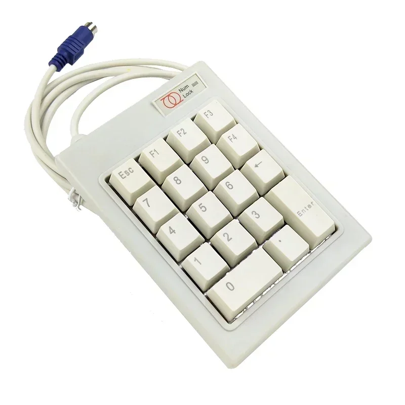 ST-JY 18 Keys PS/2 ESC Key Wired Mechanical Password Finance Number Numberic Keypad Keyboard F1 F2 F3 F4 DELETE KEY
