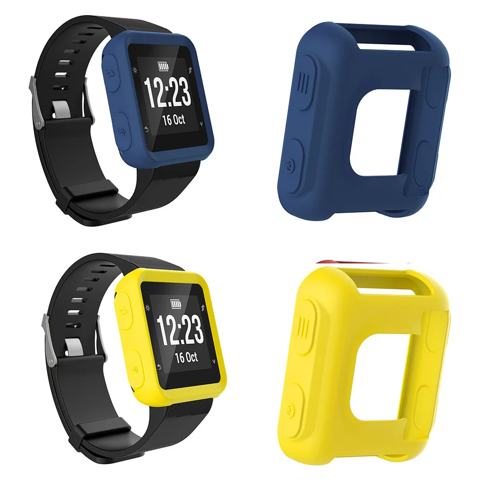 For Garmin Forerunner 35 Shell Soft Clear Screen Protector Case High Quality Silicone Hollow Cover Watch Accessory