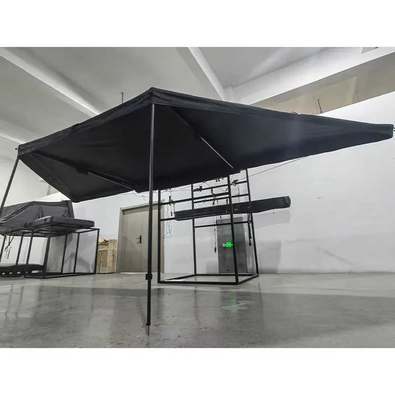 

WJW DZ LW Advanced 180 Degree Extended Free Standing 4X4 Awning 600D Oxford Polyester Portable Side Awning Hiking Car Rooftop Te