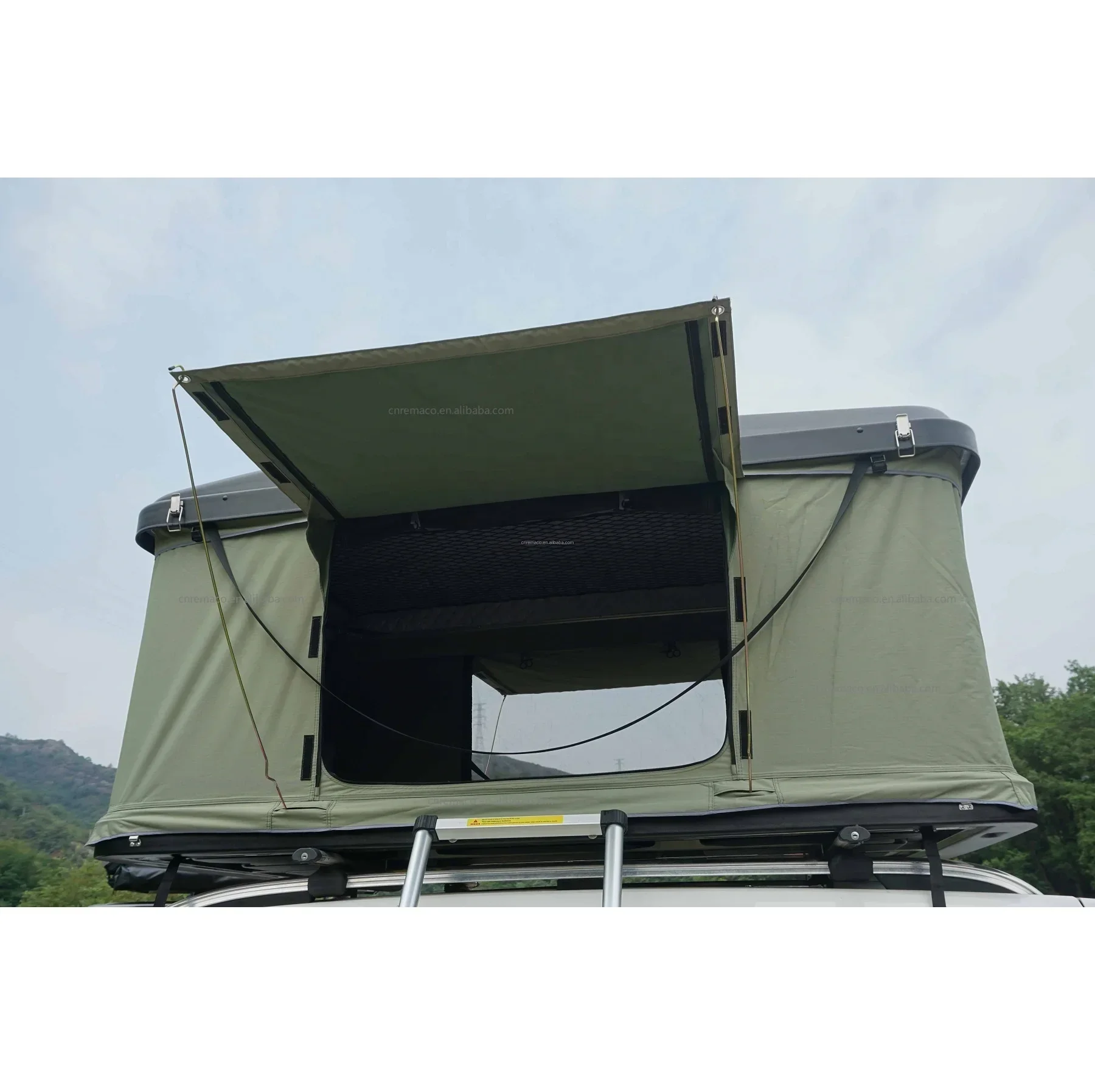 New Style Off Road 4X4 SUV Vehicle Hard Shell Folding Car Rooftop Tent Box Hardtop Roof Top Tent