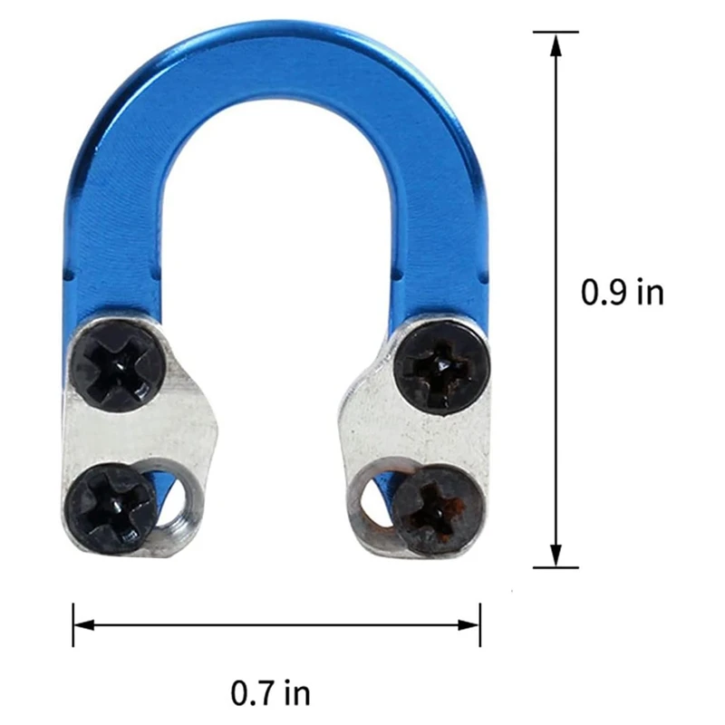 1-pack boogschieten samengestelde boog D-lus-metalen D-ring gesp ontgrendeling nokkenlus met schroevendraaiers