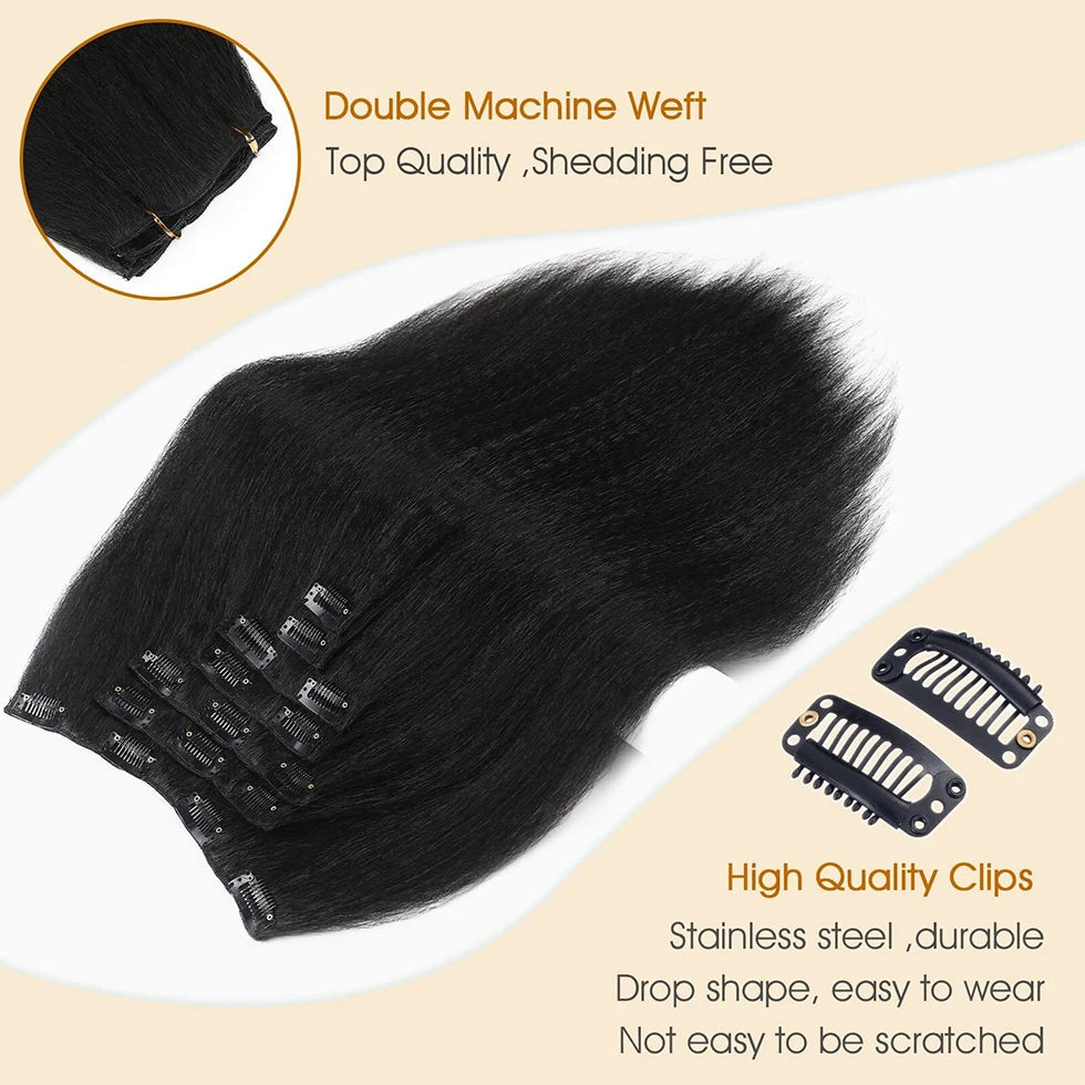 Synthetic Jacques Straight Seven Piece Set with European And American Hair Extensions Replacement Hair Extensions For Styling