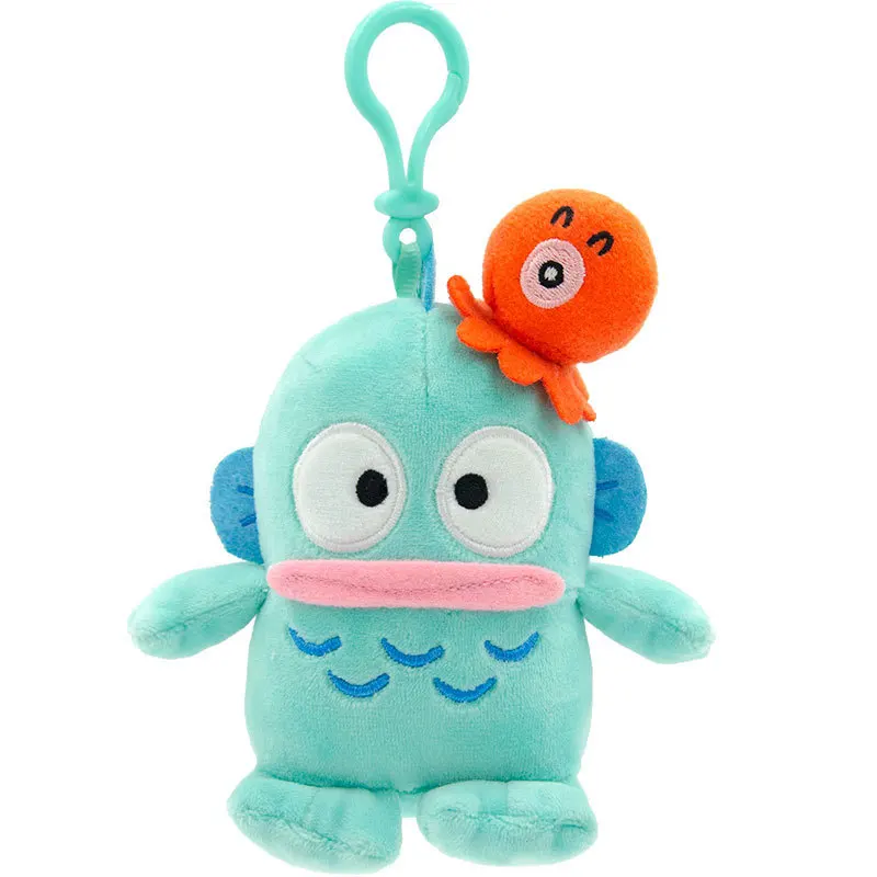 Sanrio Hangyodon Plush Ugly Fish Pendant Bag Charm Cartoon Octopus Dolls Handbag Keychain Surrounding Doll Accessories Gift view 5