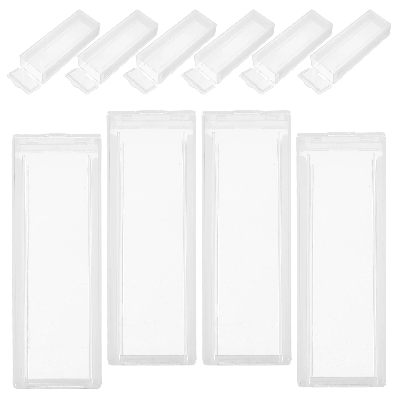 

10pcs Compact Plastic Lightweight Microscope Storage For Laboratory Pathology Specimen Reusable Organizer Container