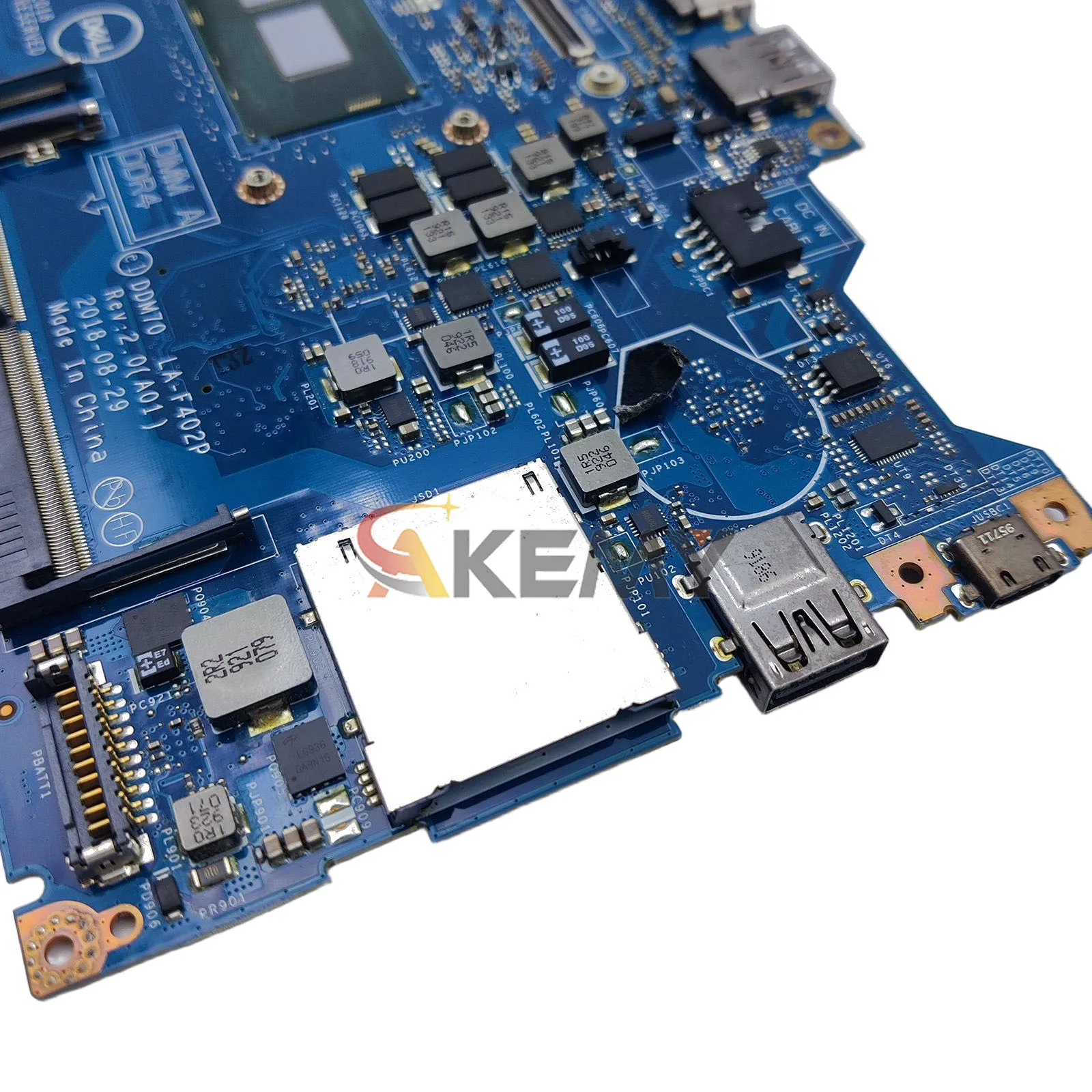 เมนบอร์ดโน้ตบุ๊ค LA-F401P สำหรับ Dell Latitude E5490 i3 i5 i7 รุ่นที่ 7 และ 8 เมนบอร์ด 0C08DH 0M71FV 0NJFT2 08KN1W ผ่านการทดสอบ 100%