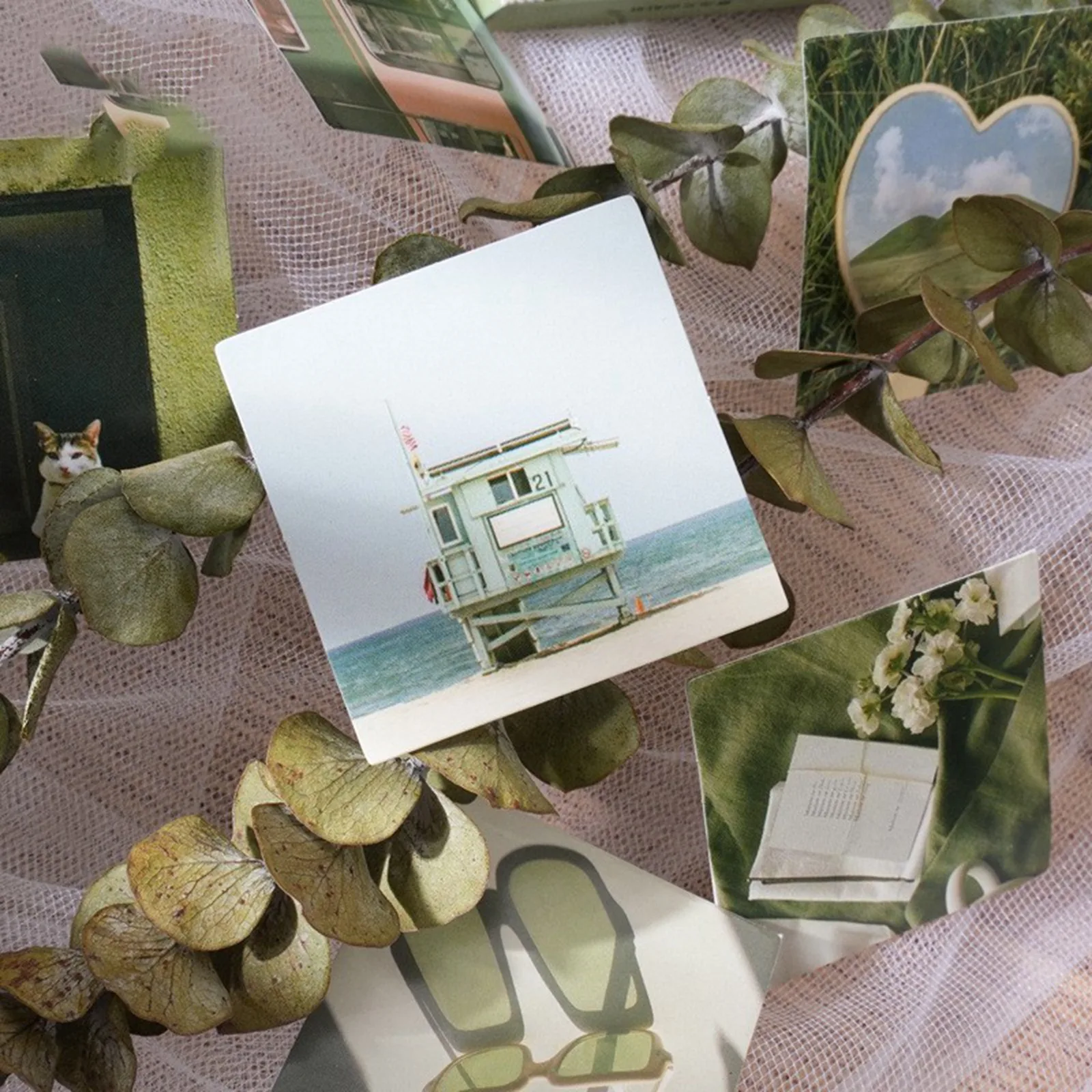 YHOPE 46 قطعة من ملصقات الختم ذاتية اللصق المزخرفة DIY لمخططك في مجموعة الصناديق. #4