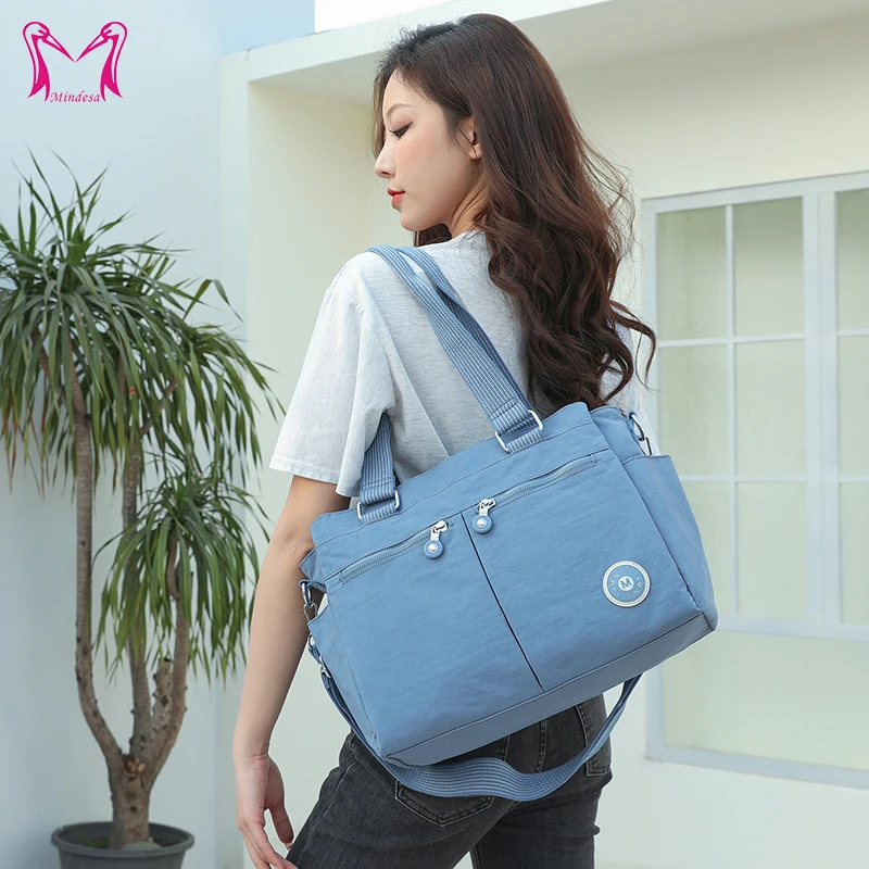 Mindesa Nylon Best Fashion Leisure Bag Shoulder Crossbody Bag Handbag Bag Tote Bag Waterproof 8705